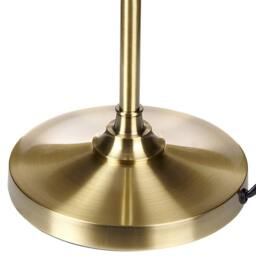 Wyld and Coco Brass Table Lamp with White Empire Shade in Gold - thumbnail 6