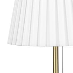 Wyld and Coco Brass Table Lamp with White Empire Shade in Gold - thumbnail 5
