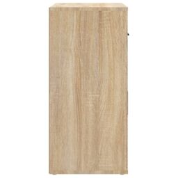 Berkfield Home Sideboard Sonoma Oak 80x33x70 cm Engineered Wood in Beige - Size: 80 x 33 x 70 cm - thumbnail 5