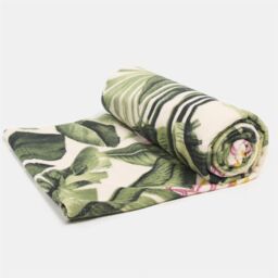 OHS Palm Leaf Towel Bath Quick Dry Summer Travel Microfibre Absorbent Swim in Pale Green - thumbnail 2