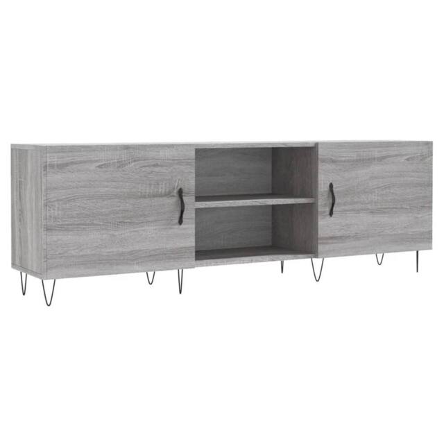 Berkfield Home TV Cabinet Grey Sonoma 150x30x50 cm Engineered Wood - Size: 150 x 30 x 50 cm - image 1