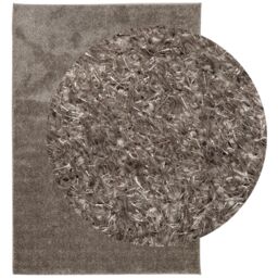 Berkfield Home Rug ISTAN High Pile Shiny Look Grey 120x170 cm - Size: Medium - thumbnail 3