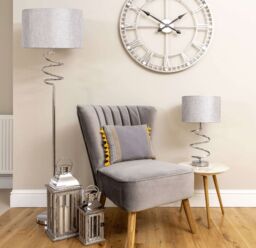 Pagazzi Kasi 54Cm Table Lamp Polished Chrome in Silver - thumbnail 5