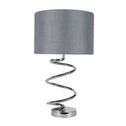 Pagazzi Kasi 54Cm Table Lamp Polished Chrome in Silver - thumbnail 2