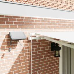 Berkfield Home Manual Retractable Awning with LED White 450x300 cm - thumbnail 4