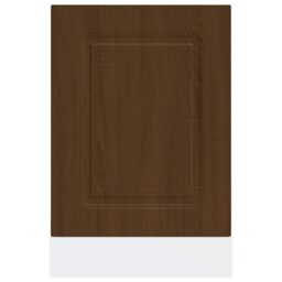 Berkfield Home Dishwasher Panel¬†Kalmar¬†Brown Oak 45x1.5x67 cm Engineered Wood in Brown - thumbnail 4