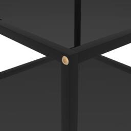 Berkfield Home Coffee Table Black 60x60x35 cm Tempered Glass - Size: 60 x 60 x 35 cm - thumbnail 4