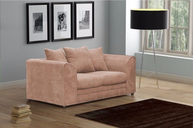 Snugg Furniture UK Limited Milo Jumbo Cord 2 Seater Sofa in Light Beige - image 1