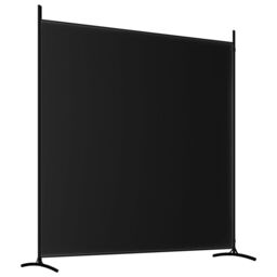 Berkfield Home 2-Panel Room Divider Black 348x180 cm Fabric - thumbnail 6