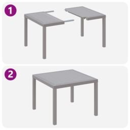 Berkfield Home 5 Piece Garden Dining Set with Cushions Light Grey Poly Rattan - thumbnail 9