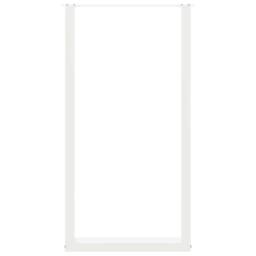 Berkfield Home Coffee Table Legs U-Shaped 2 pcs White 60x(110-111) cm Steel - thumbnail 5
