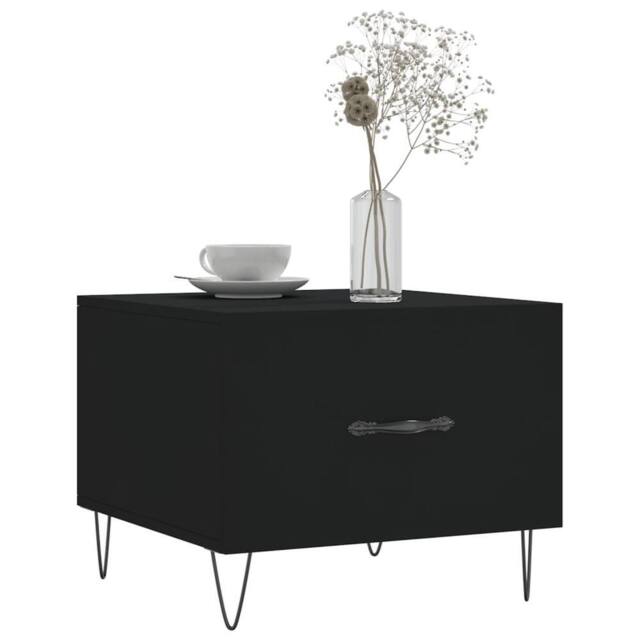 Berkfield Home Decorative Coffee Table Black 50x50x40 cm Engineered Wood - Size: 50 x 50 x 40 cm - image 1