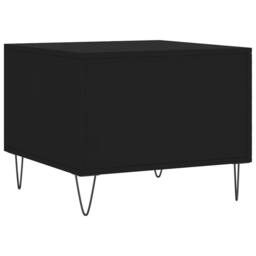 Berkfield Home Decorative Coffee Table Black 50x50x40 cm Engineered Wood - Size: 50 x 50 x 40 cm - thumbnail 8