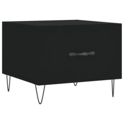 Berkfield Home Decorative Coffee Table Black 50x50x40 cm Engineered Wood - Size: 50 x 50 x 40 cm - thumbnail 3