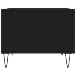 Berkfield Home Decorative Coffee Table Black 50x50x40 cm Engineered Wood - Size: 50 x 50 x 40 cm - thumbnail 7