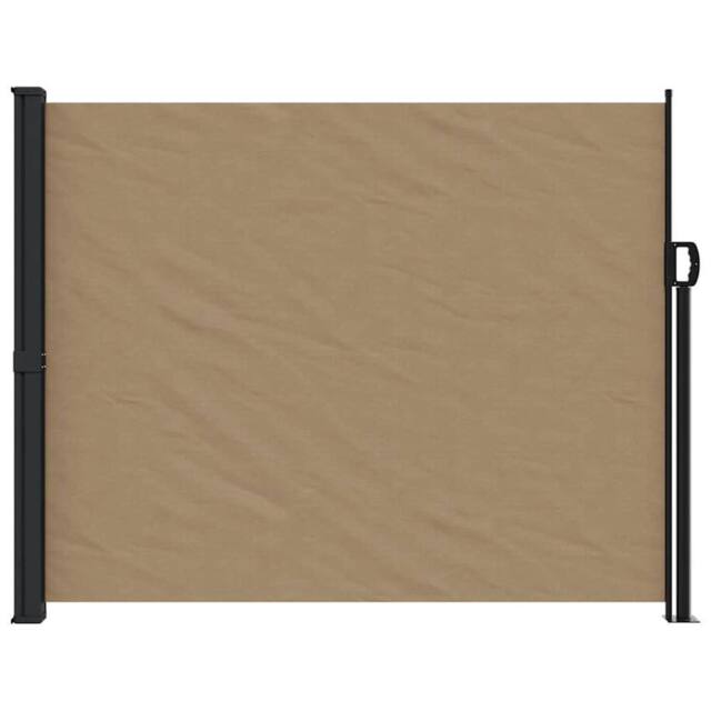 Berkfield Home Retractable Side Awning Taupe 160x600 cm - image 1