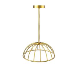 CGC Lighting Paraplu 2 Hemisphere 90cm Satin Gold LED Ceiling Pendant Light - thumbnail 3