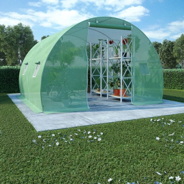 Berkfield Home Greenhouse 9m² 300x300x200 cm in Green - Size: 300 x 300 x 200 cm - image 1