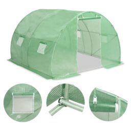 Berkfield Home Greenhouse 9m¬≤ 300x300x200 cm in Green - Size: 300 x 300 x 200 cm - thumbnail 2