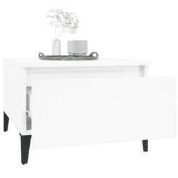 Berkfield Home Side Tables 2 pcs High Gloss White 50x46x35 cm Engineered Wood - Size: 50 x 46 x 35 cm - thumbnail 5