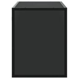 Berkfield Home TV Cabinet Black 100x31x39.5 cm Engineered Wood & Metal - thumbnail 5
