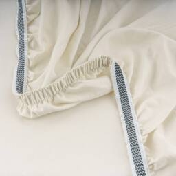 Bedable 100% Cotton Deep Fitted Sheet Sateen 460 Thread Count - (Up to 36cm) in Cream - Size: Super King Fitted - thumbnail 2