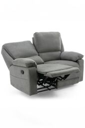 More4Homes Sydney 1+2+3 Seater Fabric Manual Recliner Sofa Set in Grey - thumbnail 2