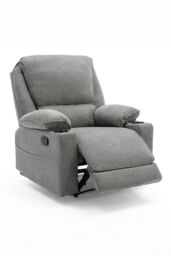 More4Homes Sydney 1+2+3 Seater Fabric Manual Recliner Sofa Set in Grey - thumbnail 4