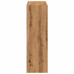 Berkfield Home Bookcase Artisian Oak 102x32x102 cm Engineered Wood in Brown - Size: 102 x 32 x 102 cm - thumbnail 5