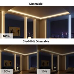 ENER-J COB LED Strip Light Kit 5m 24V 4000K 480 LEDs Per Metre Dimmable UK Plug in White - thumbnail 7
