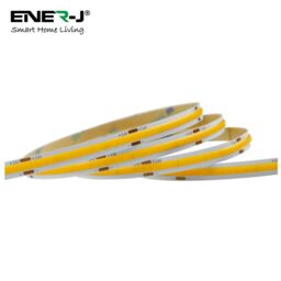 ENER-J COB LED Strip Light Kit 5m 24V 4000K 480 LEDs Per Metre Dimmable UK Plug in White - thumbnail 2