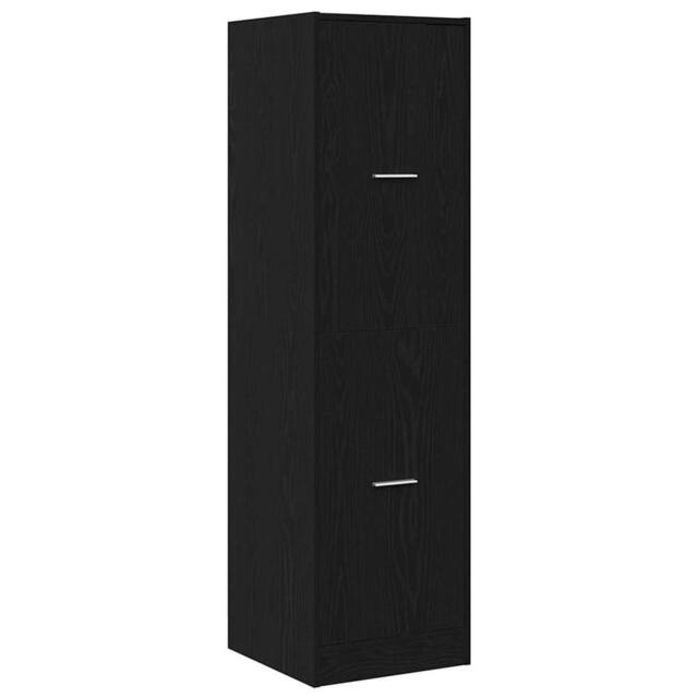 Berkfield Home Apothecary cabinet Black Oak 40x41x144.5 cm Engineered Wood - image 1