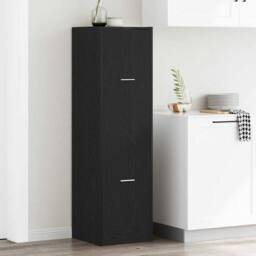 Berkfield Home Apothecary cabinet Black Oak 40x41x144.5 cm Engineered Wood - thumbnail 2
