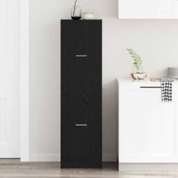 Berkfield Home Apothecary cabinet Black Oak 40x41x144.5 cm Engineered Wood - thumbnail 4