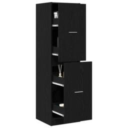 Berkfield Home Apothecary cabinet Black Oak 40x41x144.5 cm Engineered Wood - thumbnail 3