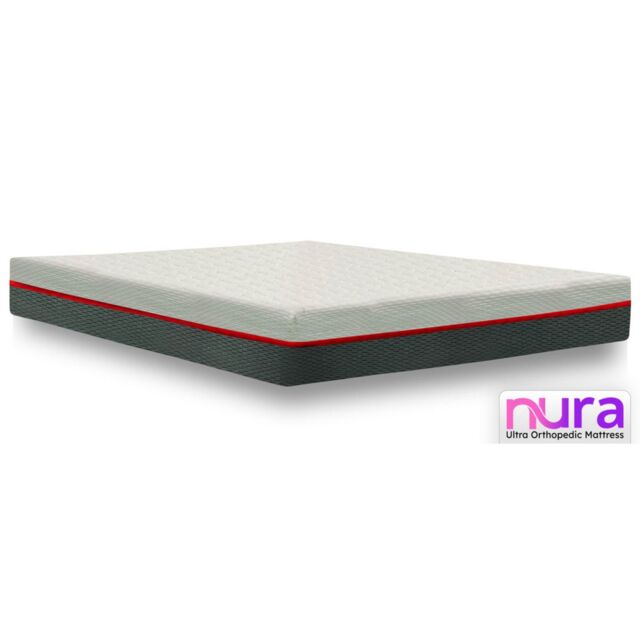 Nura Sleep Nura 40HD 25cm Thick Ultra Orthopedic Extra Firm Memory Foam Mattress in White - Size: Double - image 1
