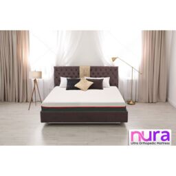 Nura Sleep Nura 40HD 25cm Thick Ultra Orthopedic Extra Firm Memory Foam Mattress in White - Size: Double - thumbnail 2