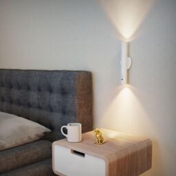 Harper Living 2 Packs Battery Operated Wall Lights with Motion Sensor, Rechargeable Wall Lamp Indoor, White - thumbnail 2