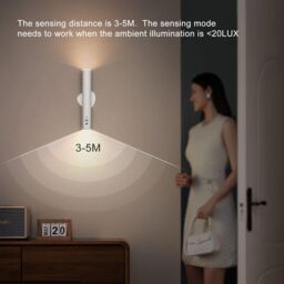 Harper Living 2 Packs Battery Operated Wall Lights with Motion Sensor, Rechargeable Wall Lamp Indoor, White - thumbnail 4