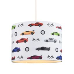Happy Homewares Modern & Colourful Childrens Fabric Lamp Shade - thumbnail 4