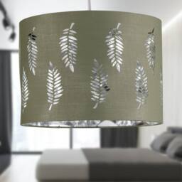 First Choice Lighting Set of 2 Fern - Sage Green Cut Out 30cm Pendant Lightshades - thumbnail 6