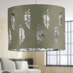 First Choice Lighting Set of 2 Fern - Sage Green Cut Out 30cm Pendant Lightshades - thumbnail 7