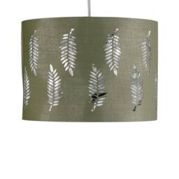First Choice Lighting Set of 2 Fern - Sage Green Cut Out 30cm Pendant Lightshades - thumbnail 3