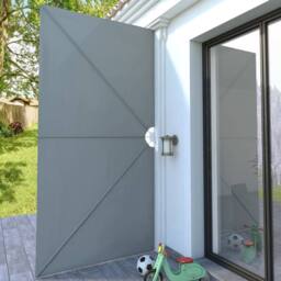 Berkfield Home Collapsible Terrace Side Awning Grey 400x200 cm - thumbnail 3