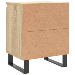 Berkfield Home Bedside Cabinets 2 pcs Sonoma Oak 40x30x50 cm Engineered Wood in Light Tan - Size: 40 x 30 x 50 cm - thumbnail 8