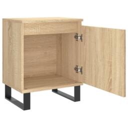 Berkfield Home Bedside Cabinets 2 pcs Sonoma Oak 40x30x50 cm Engineered Wood in Light Tan - Size: 40 x 30 x 50 cm - thumbnail 6