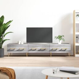 Berkfield Home TV Cabinet Grey Sonoma 150x36x30 cm Engineered Wood - Size: 150 x 36 x 30 cm