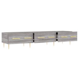 Berkfield Home TV Cabinet Grey Sonoma 150x36x30 cm Engineered Wood - Size: 150 x 36 x 30 cm - thumbnail 6