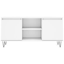 Berkfield Home TV Cabinet White 104x35x50 cm Engineered Wood - Size: 104 x 35 x 50 cm - thumbnail 5