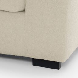 Abakus Direct Boston 3 Seater Sofa Basket Weave in Cream - thumbnail 6